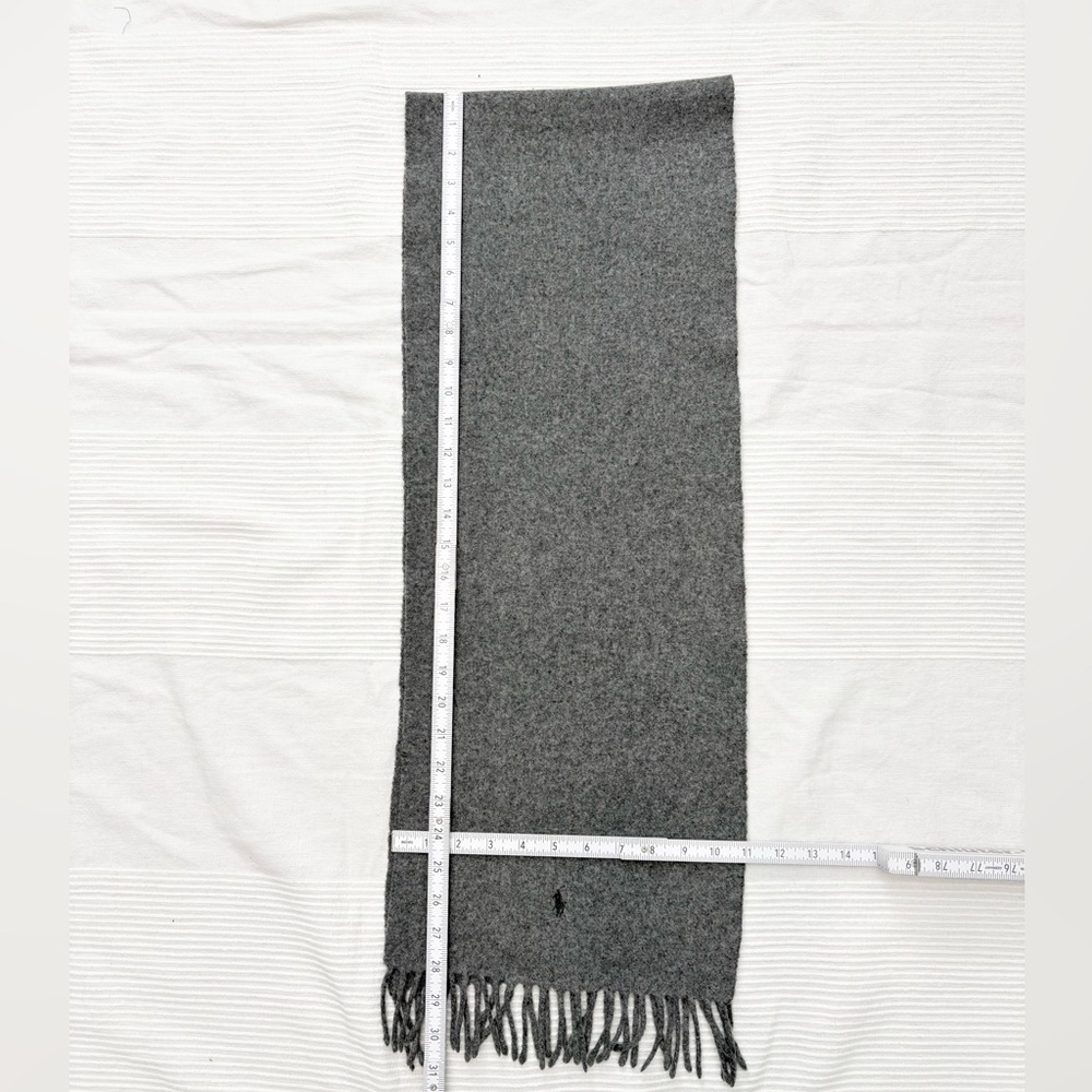 Ralph Lauren Gray Wool Scarf - Picture 4 of 8